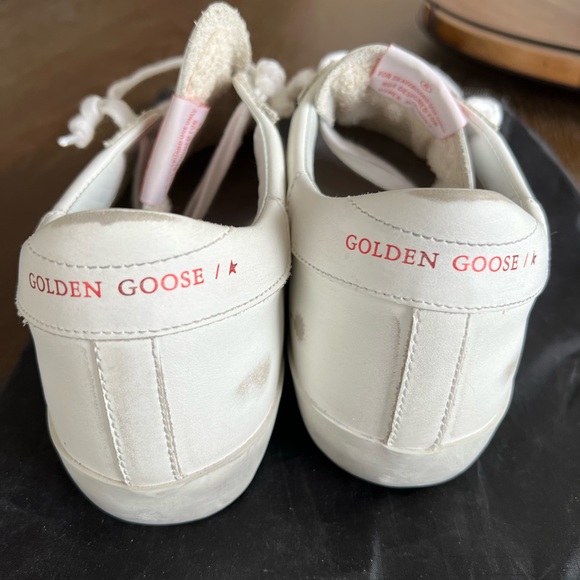 Golden Goose White and Red Sneakers - Picture 9 of 13